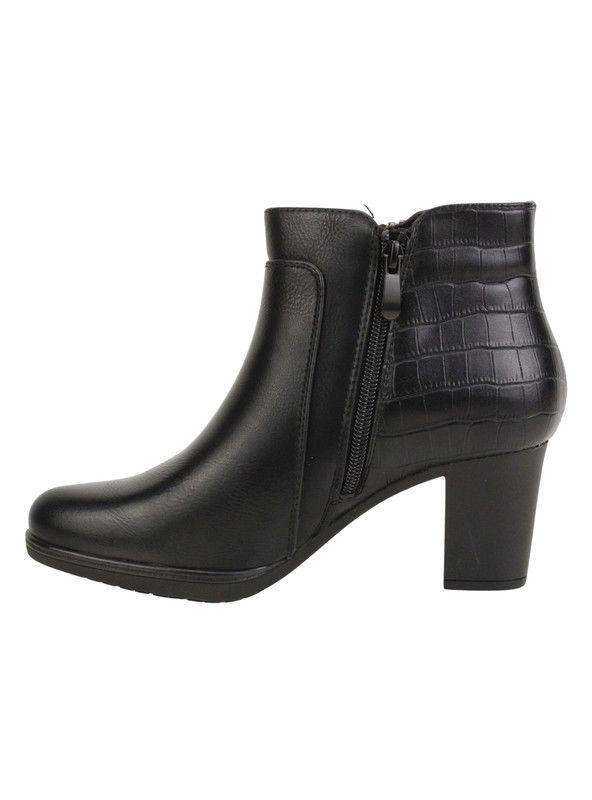Botín New Walk Formal Reptil Negro-3