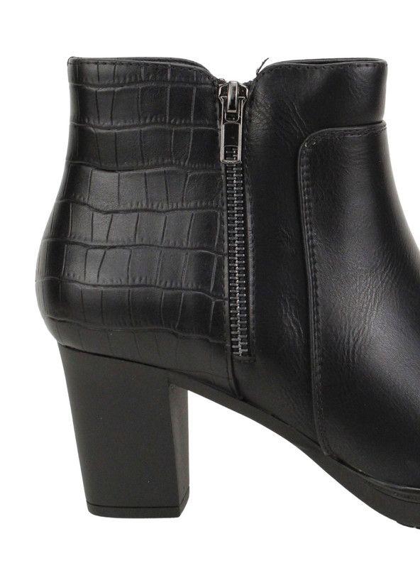 Botín New Walk Formal Reptil Negro-4