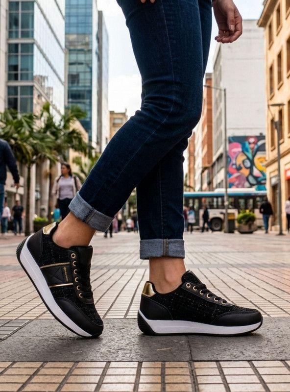 Zapatilla Agua de Coco Urbana Negra-1