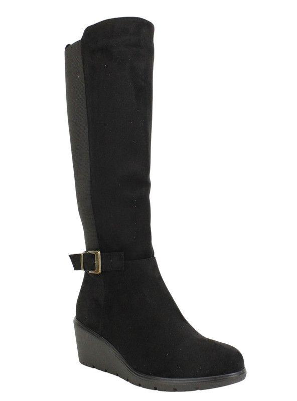 Bota Dorette Cuña Suey Nergra-2