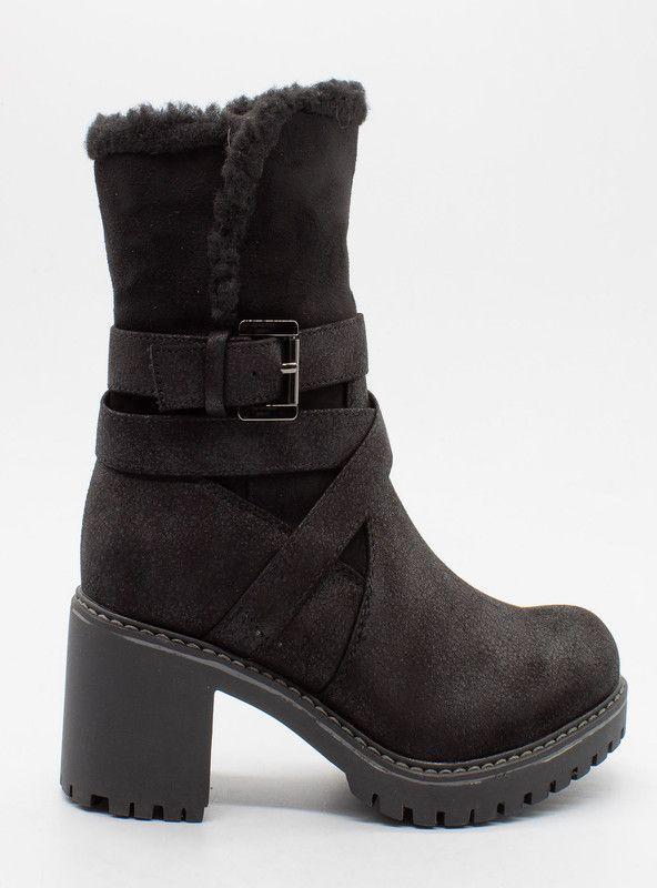 BOTIN MUJER NEW WALK  23069-53-90  | Negro |-1