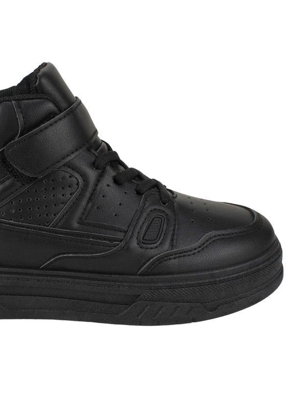 Zapatilla New Walk Escolar Caña Alta Negra-3