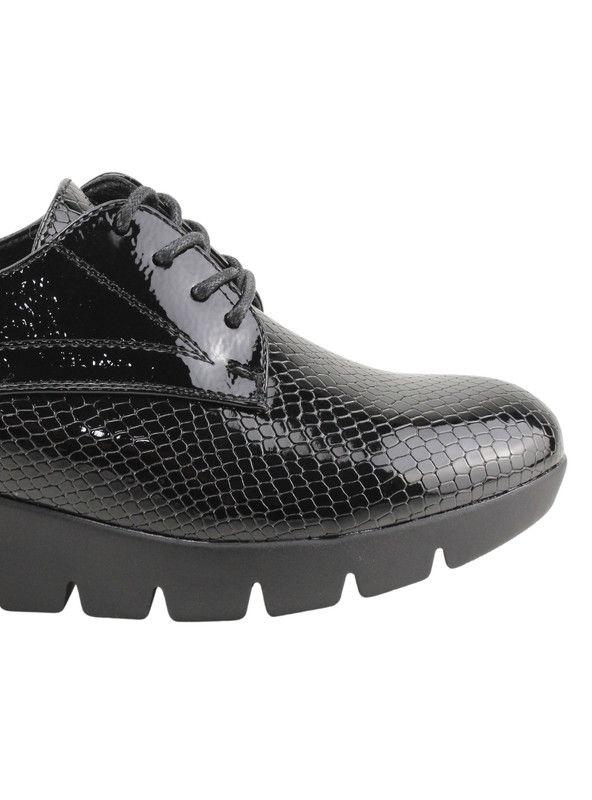 Zapato New Walk Serpiente Brillante Negro-3