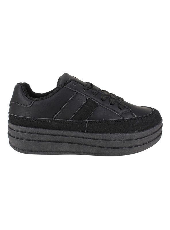 Zapatilla Agua de Coco Amit Plataforma Negra-0