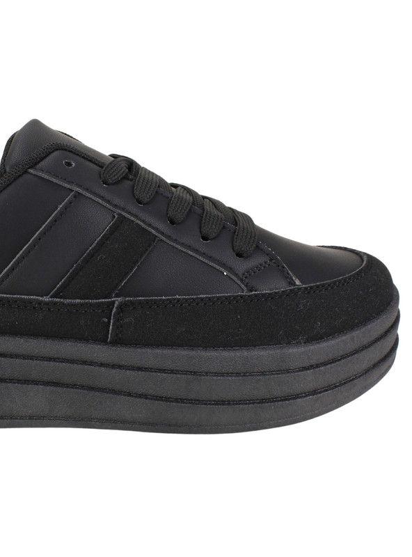 Zapatilla Agua de Coco Amit Plataforma Negra-3