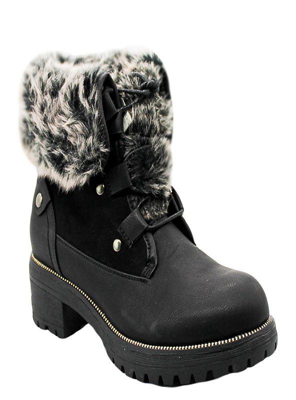BOTIN MUJER NEW WALK  10858Q02-90  | Negro |-0