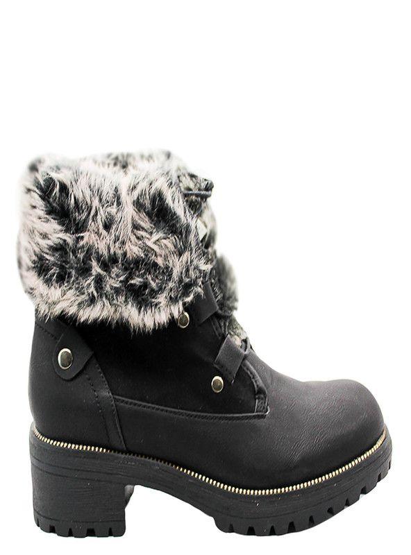BOTIN MUJER NEW WALK  10858Q02-90  | Negro |-1