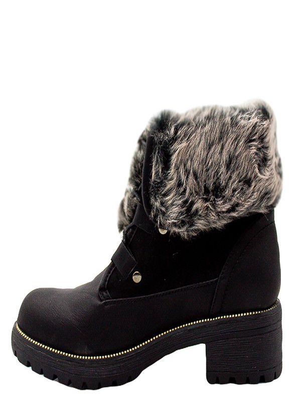 BOTIN MUJER NEW WALK  10858Q02-90  | Negro |-3