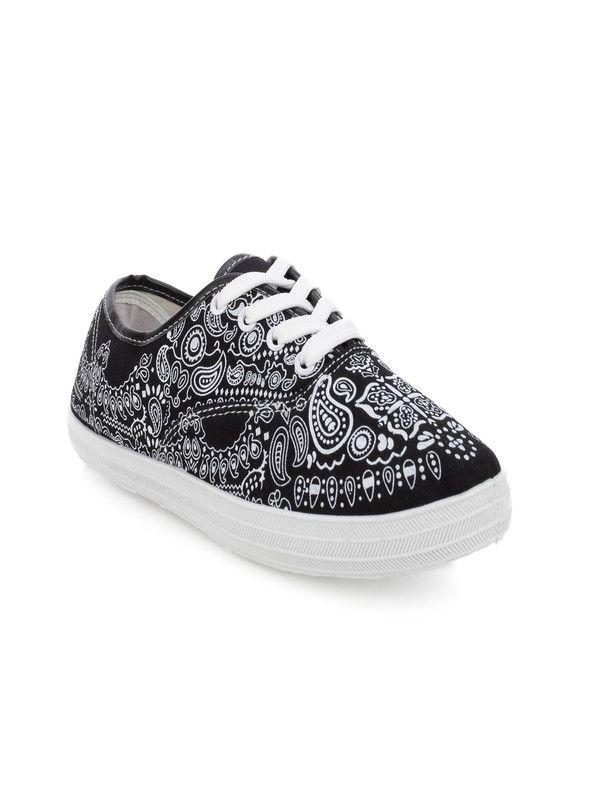 ZAPATILLA URBANA LONA NEW WALK K-407-90 | Negro |-0