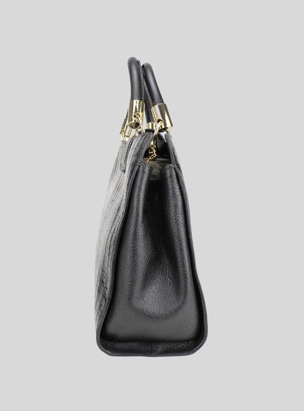 Cartera Versace 1969 Cuero Aurora Negra-1