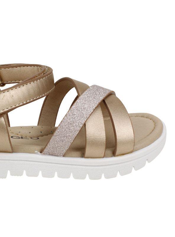 Sandalia Nat Geo Kids Brillos Dorada-4
