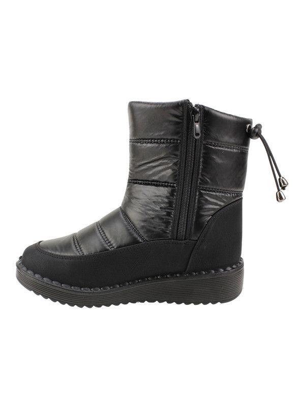 Botín New Walk De Agua Chiporro Negro Brillante-3