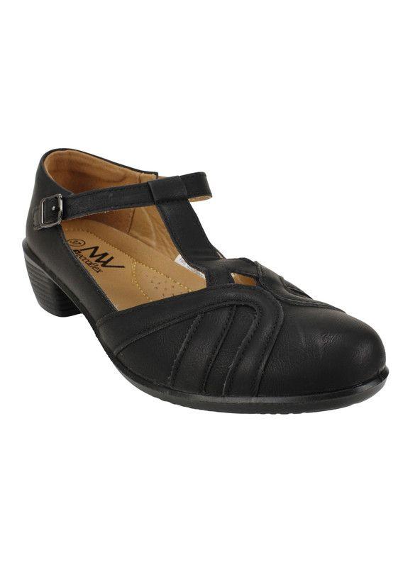 Zapato New Walk Correas Confort Negro-2