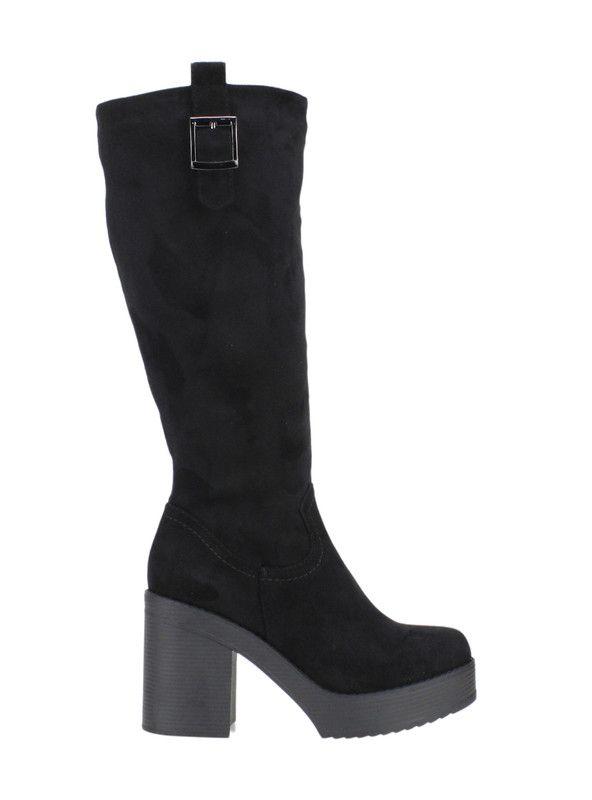 Bota Eloisa Plataforma Negra-0