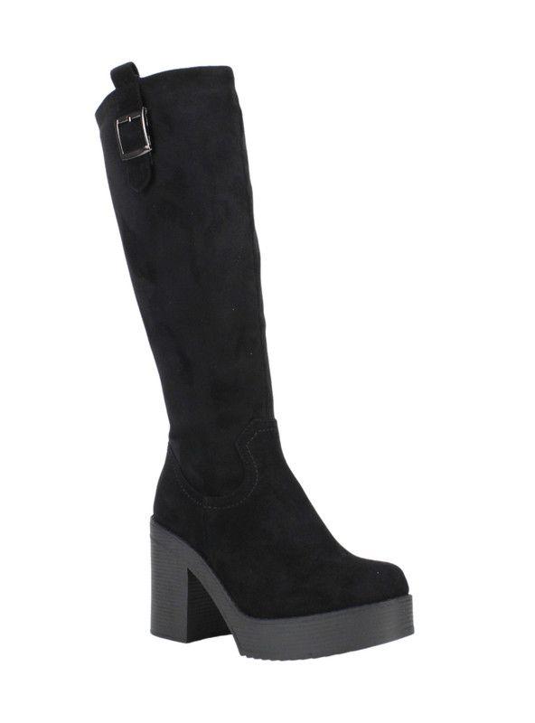 Bota Eloisa Plataforma Negra-1