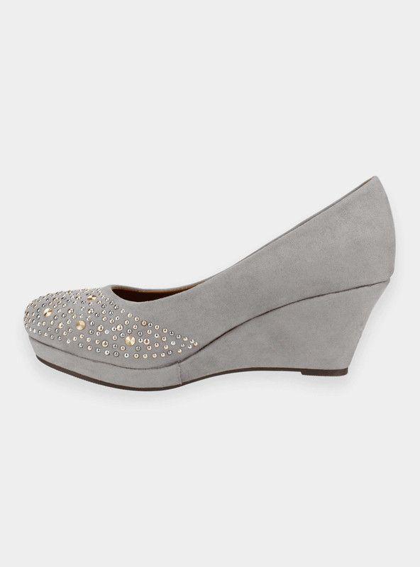 Zapatos New Walk Tachas Gris-2