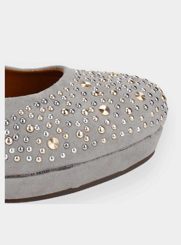 Zapatos New Walk Tachas Gris-3