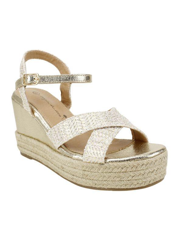 Sandalia Agua de Coco Texturas Dorada-2