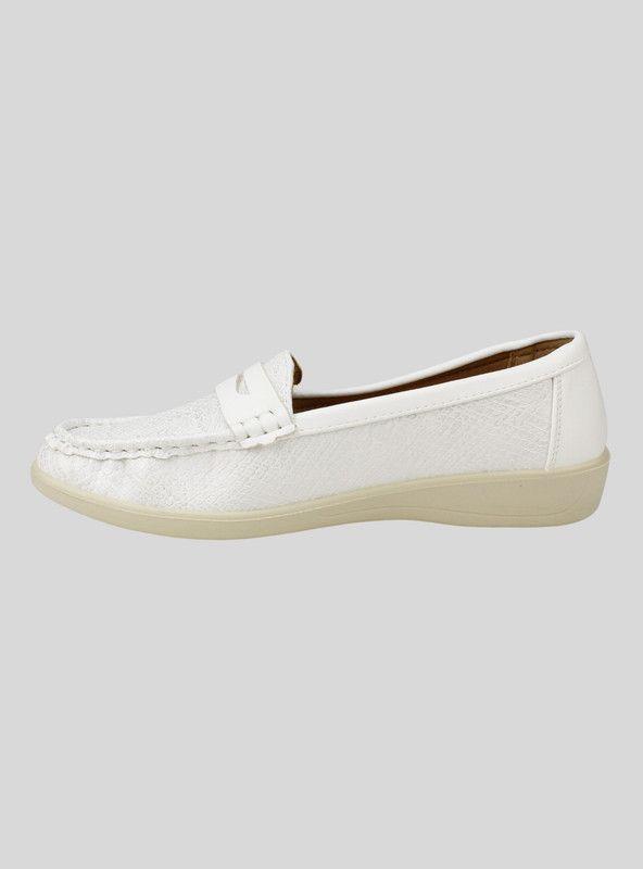 Mocasín New Walk Reptil Blanco-2