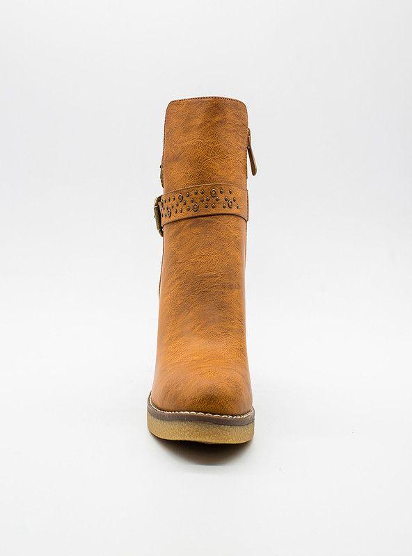 BOTIN MUJER MODA NEW WALK 23061-171-CA ( 35-40)  | Camel |-2