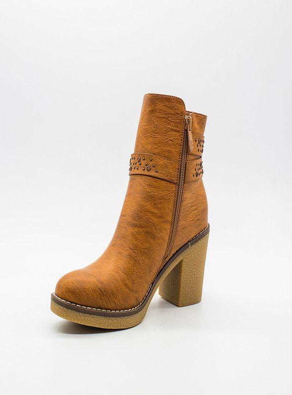 BOTIN MUJER MODA NEW WALK 23061-171-CA ( 35-40)  | Camel |-3