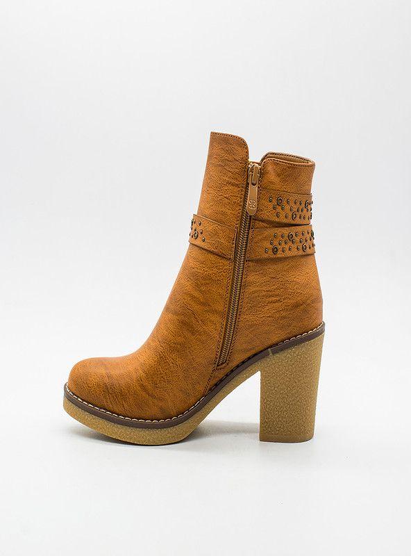 BOTIN MUJER MODA NEW WALK 23061-171-CA ( 35-40)  | Camel |-4