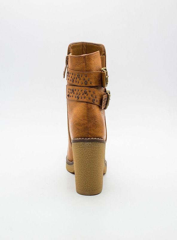 BOTIN MUJER MODA NEW WALK 23061-171-CA ( 35-40)  | Camel |-5