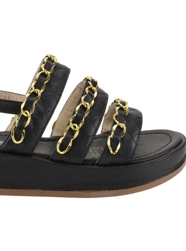 Sandalia Kanna & Co Plataforma Negra-3