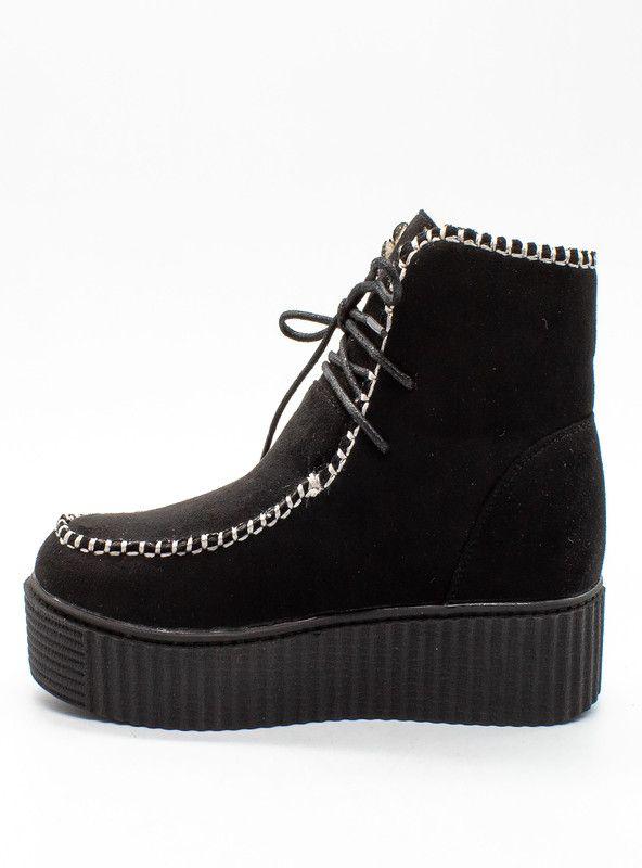 BOTIN MUJER NEW WALK  9678-1-90  (35-40)  | Negro |-2