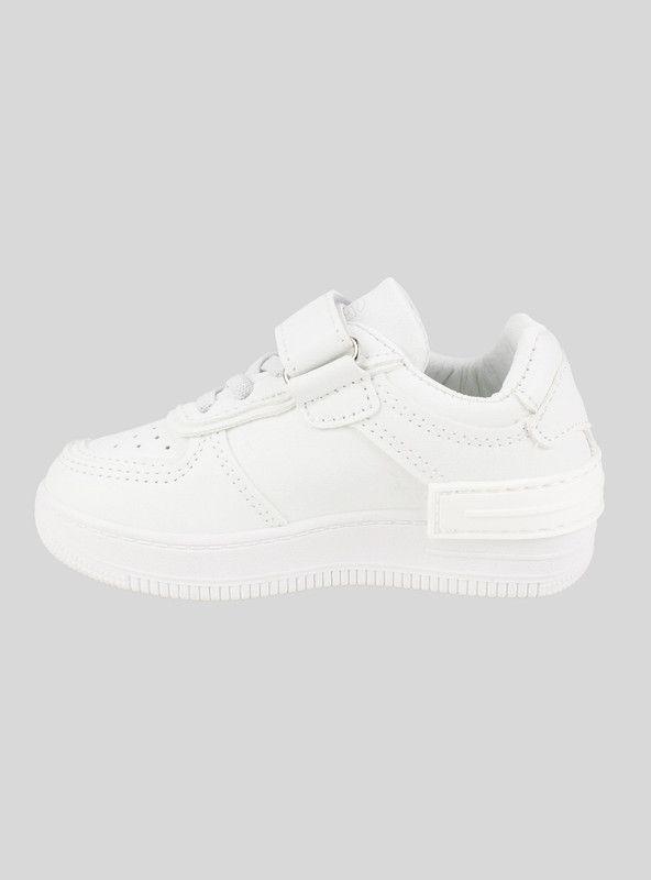 Zapatilla Nat Geo Kids Velcro Juvenil Blanca-3