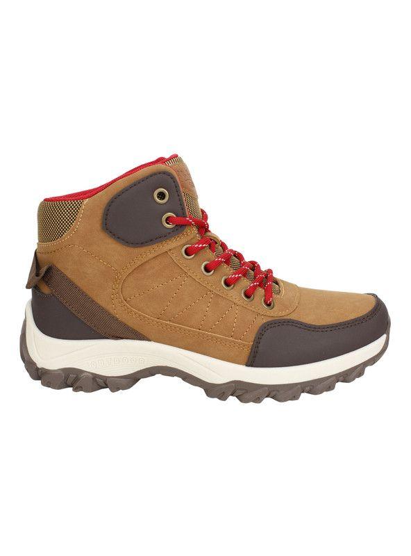Botín New Walk Outdoor Sport Texturas Camel-0