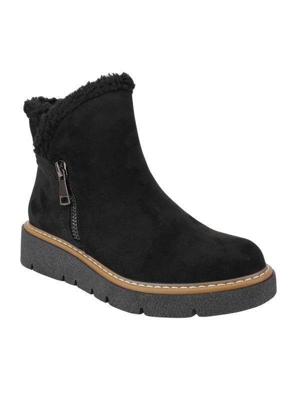 Botín New Walk Cozy Negro-1