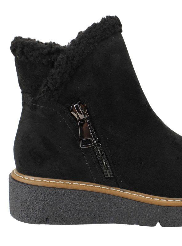 Botín New Walk Cozy Negro-3