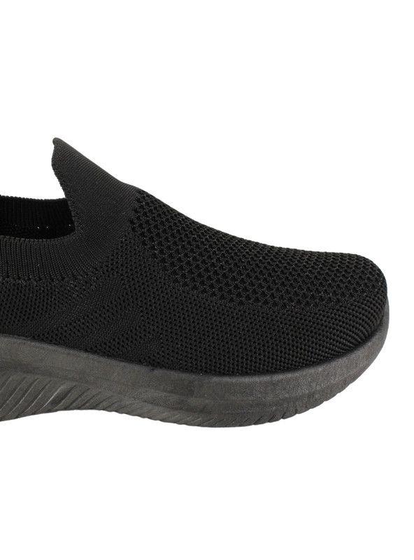 Zapatilla New Walk Slip On Mesh Negra-3