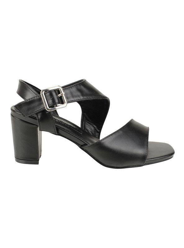 Sandalia New Walk Asimétrica Negra-0