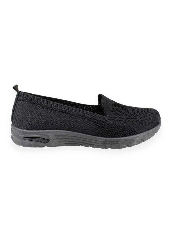 Zapatilla New Walk Malla Abierta Negra-0