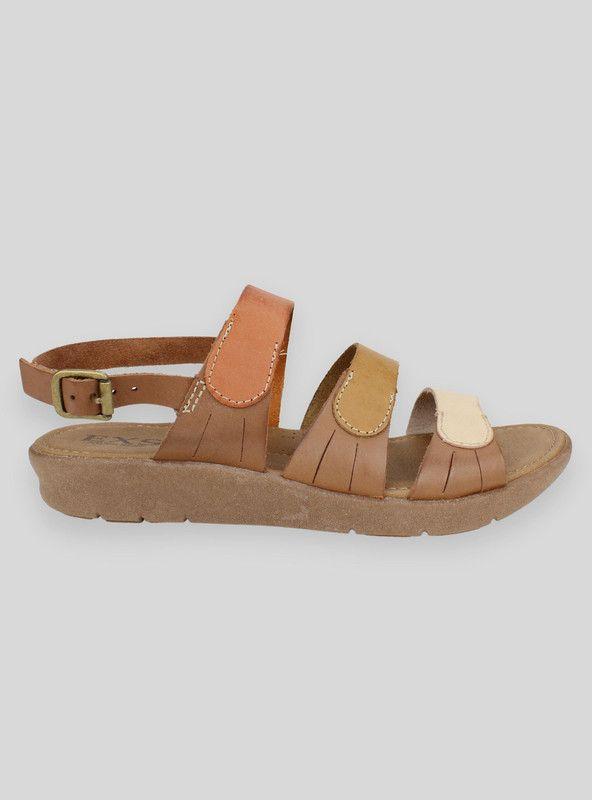 Sandalia Exs Multicolor Cuero Camel-0