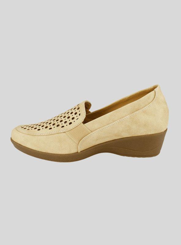 Zapato New Walk Troquel Beige-2