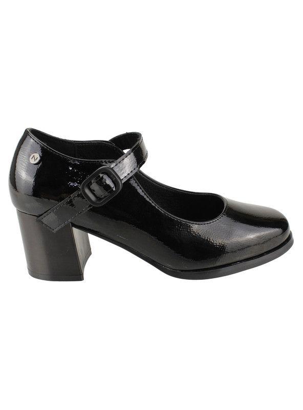 Zapato New Walk Confort Negro Brillante-0