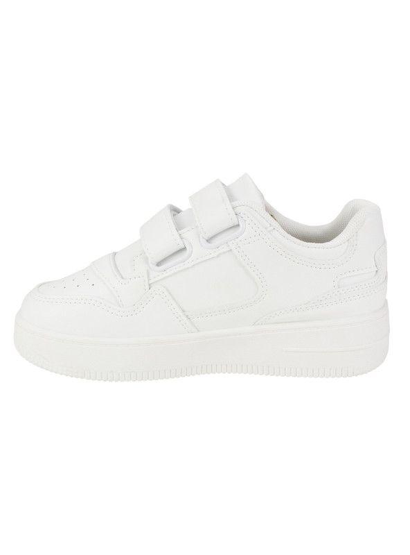 Zapatilla New Walk Velcro Escolar Blanca-2