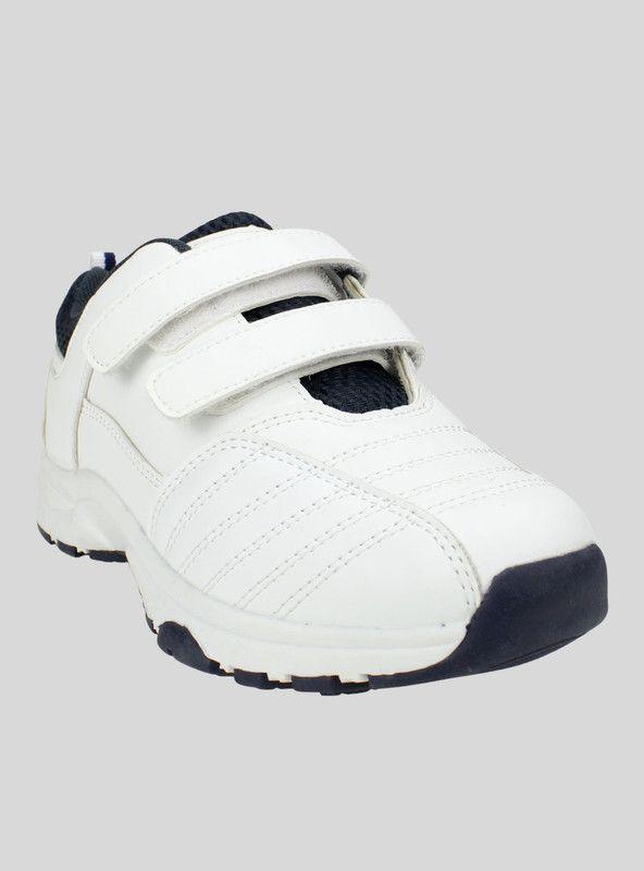 Zapatilla New Walk Escolar Velcro Blanca-1