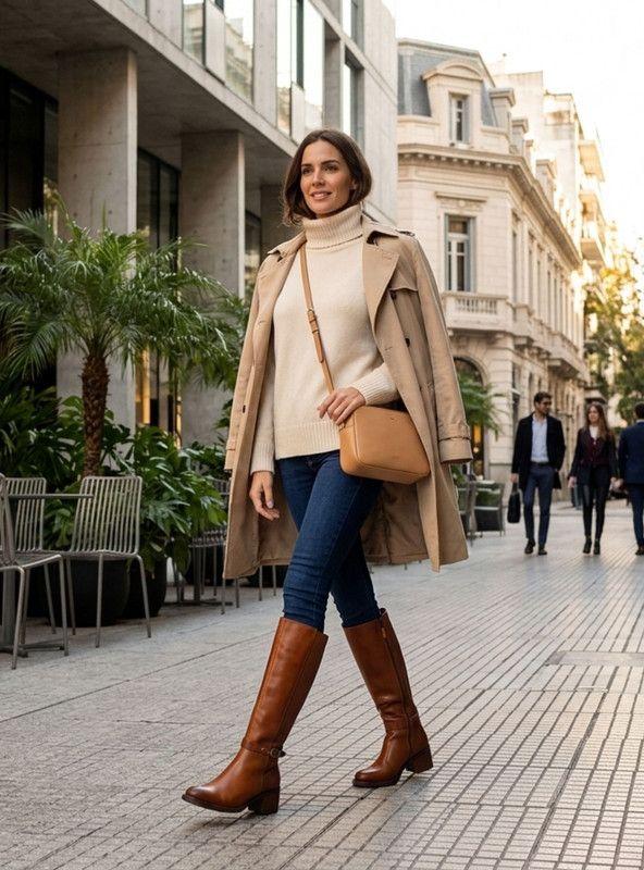 Bota Exs Dots Cuero Marrón-1