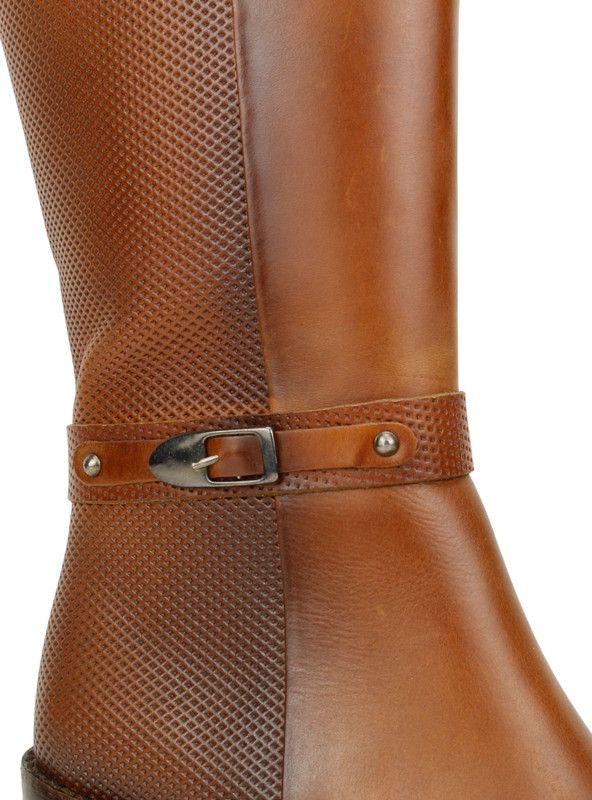 Bota Exs Dots Cuero Marrón-4
