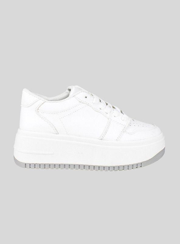 Zapatilla New Walk Plataforma Urbana Blanca-0