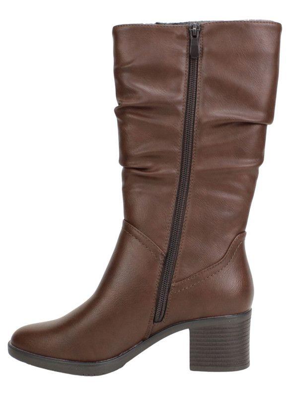 Bota New Walk Pliegues Café-3