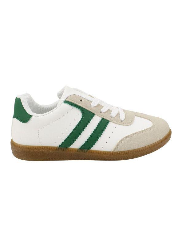 Zapatilla New Walk Vintage Blanca Verde-0