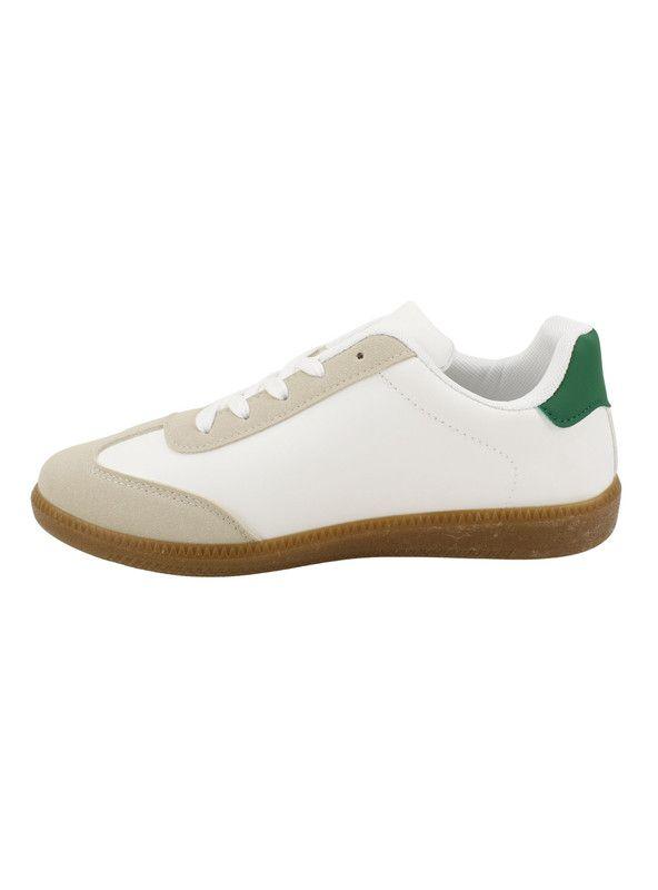Zapatilla New Walk Vintage Blanca Verde-2