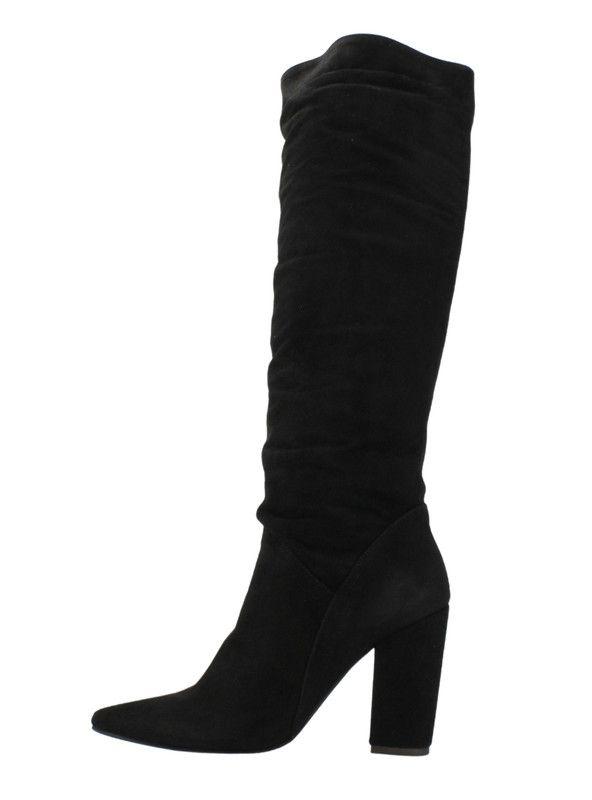 Bota Exs Gamuza Larga Negra-2