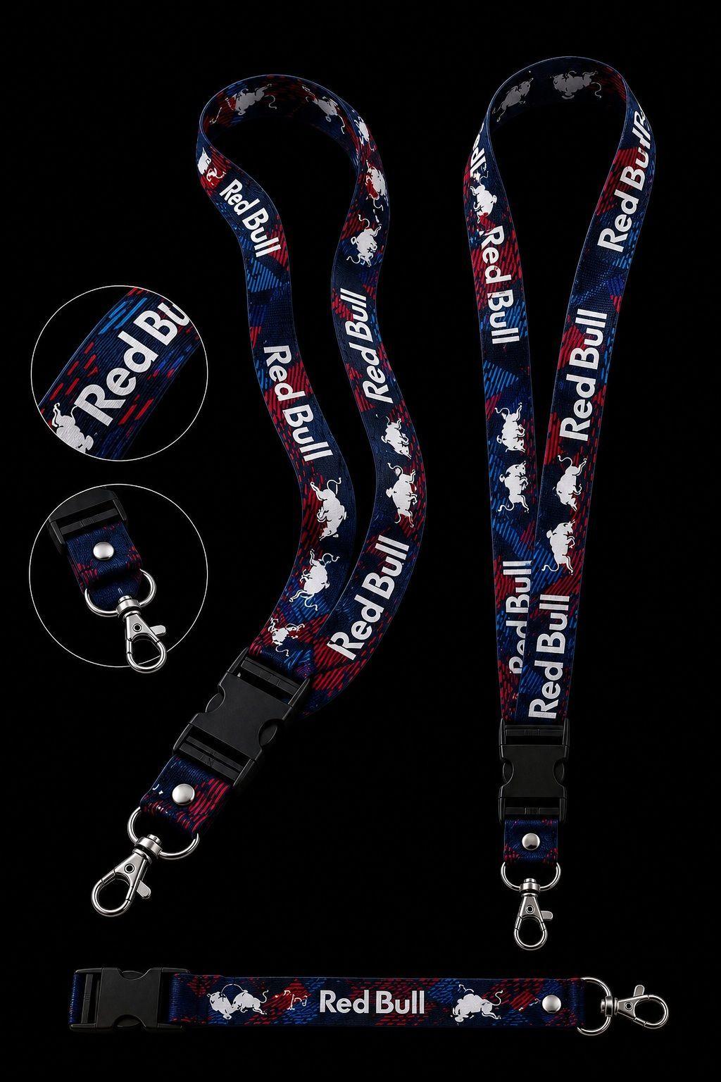 Lanyard Llavero Largo RedBull-1