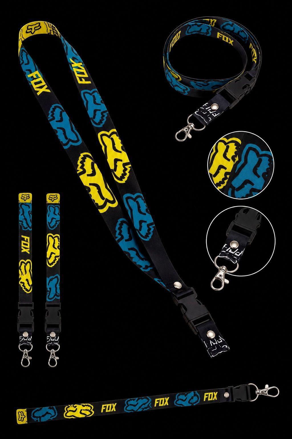 Lanyard Llavero Largo Fox-0